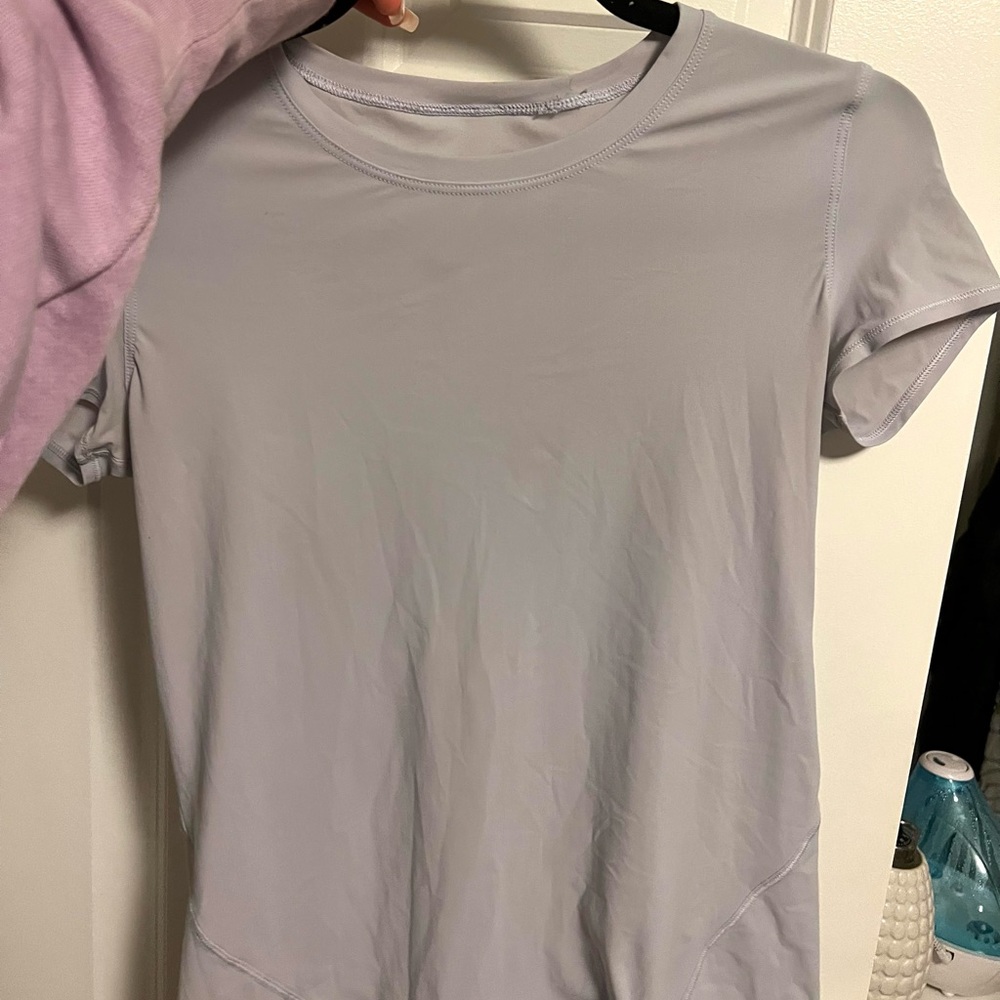 A purple T-shirt